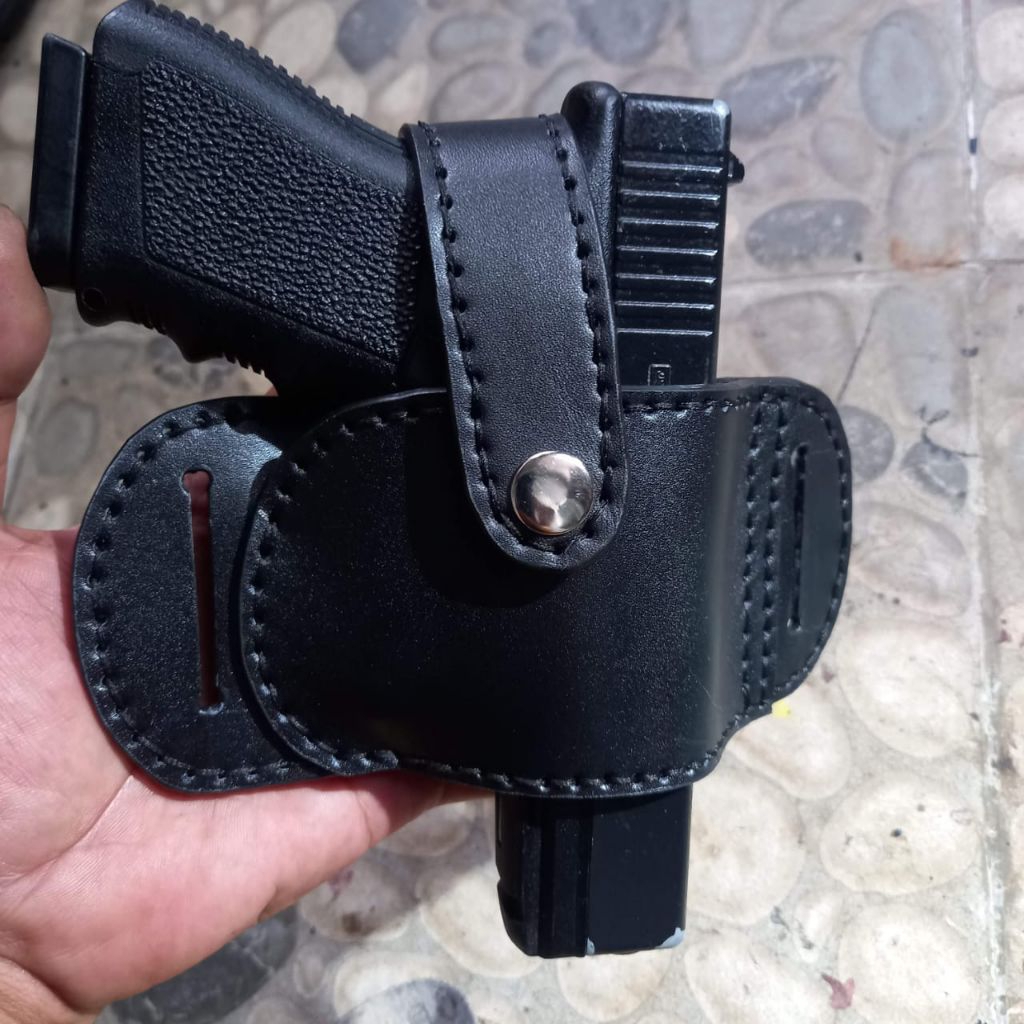 Holster Kulit Premium Garut | untuk Glck, HS9, dan sejenisnya