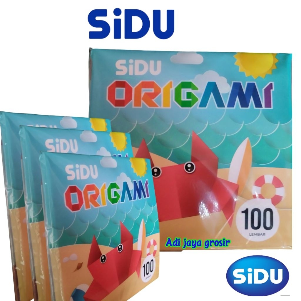 

kertas ORIGAMI SINAR DUNIA SIDU 100 LEMBAR ukuran 16 cm x 16 cm