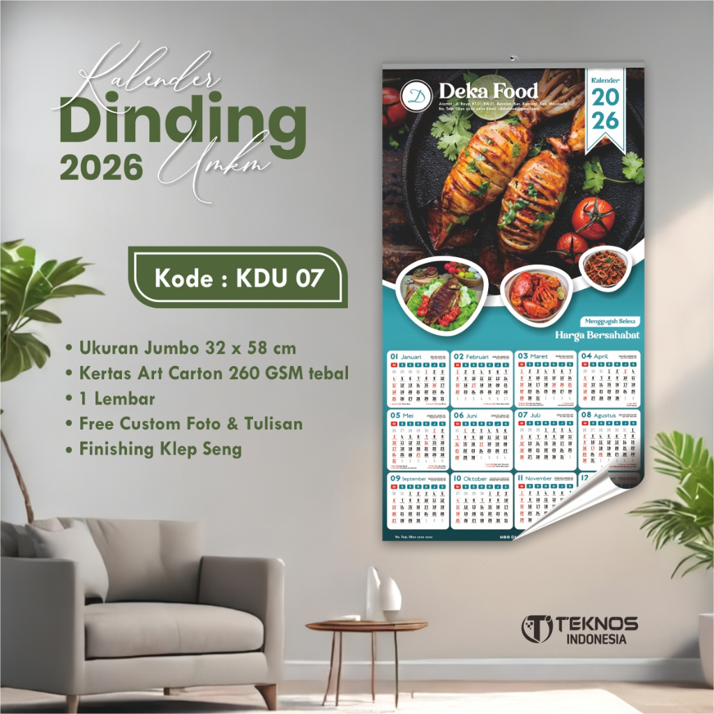 

KALENDER DINDING 2026 LENGKAP - DESIGN ELEGANT DAN UKURAN BESAR - KALENDER COCOK UNTUK RUMAH, KANTOR, SEKOLAH