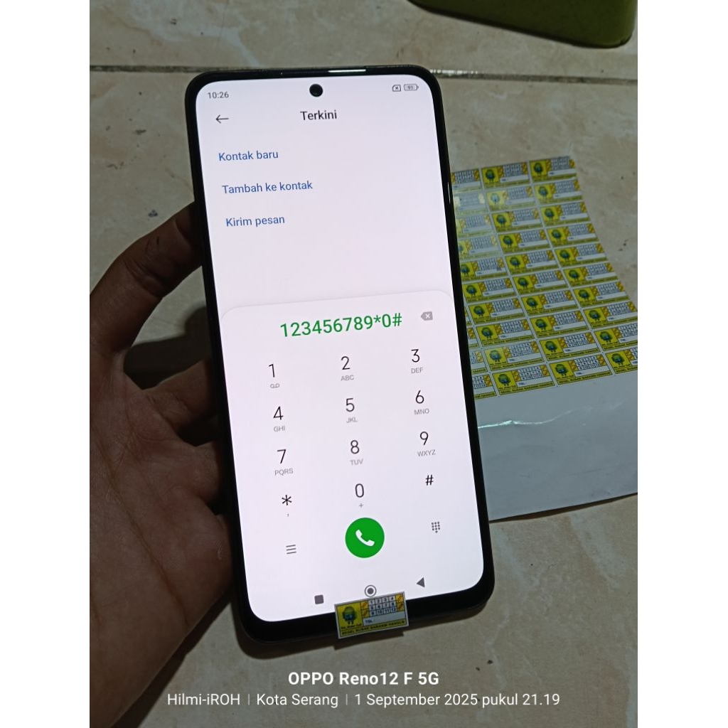 (hanya jual lcd) Xiaomi redmi note 10 10s 4G ori copotan plus frame normal TESTED superamoled