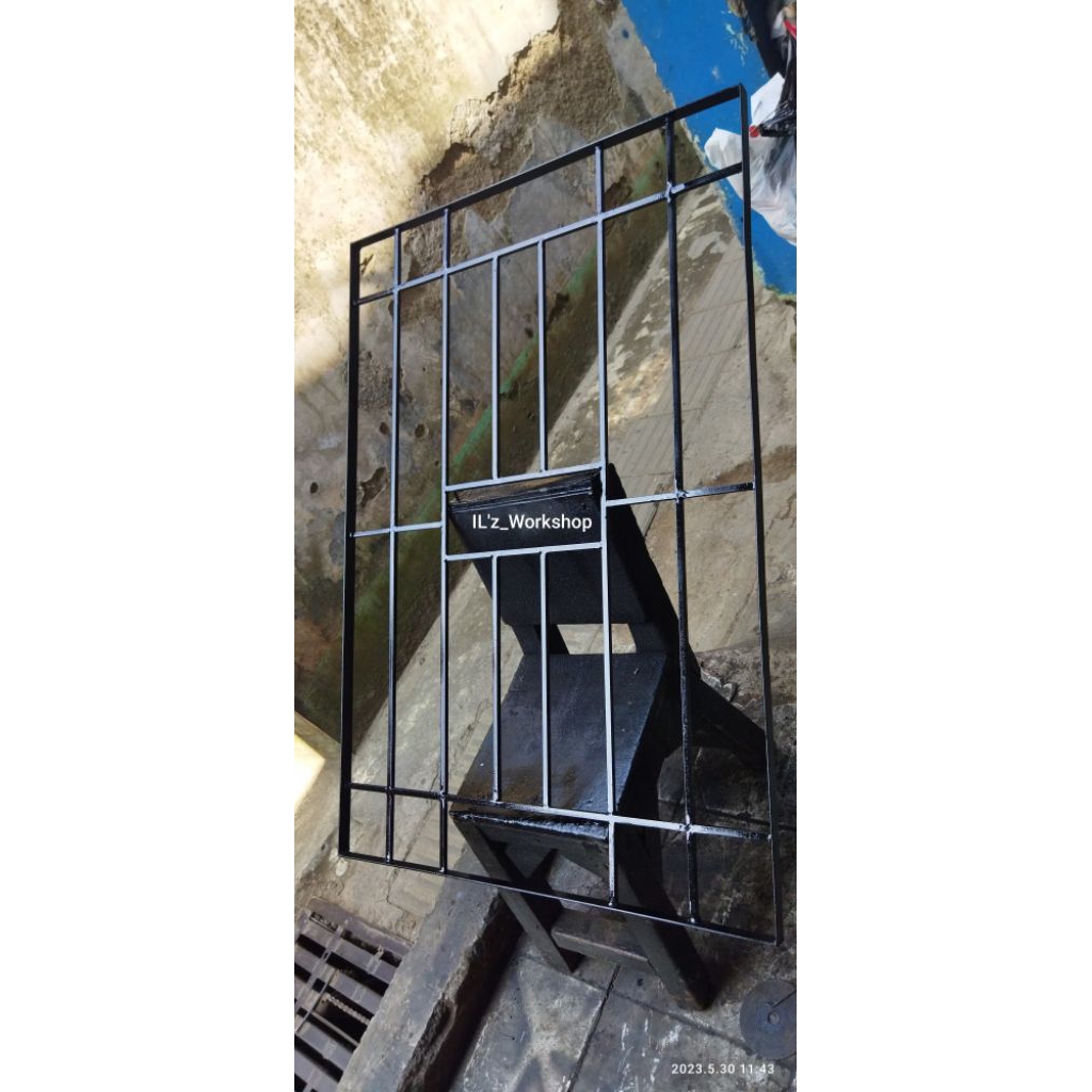 TERALIS JENDELA MINIMALIS anti maling dan huru hara, lebar 60