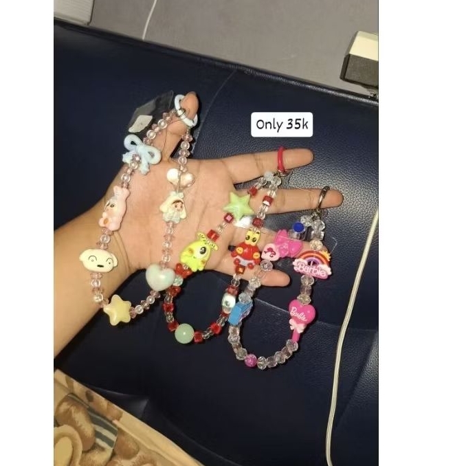 Strap phone Barbie,Shinchan, Spongebob