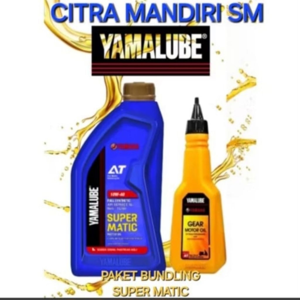 PAKET BUNDLING YAMALUBE SUPER MATIC +OLI GEAR