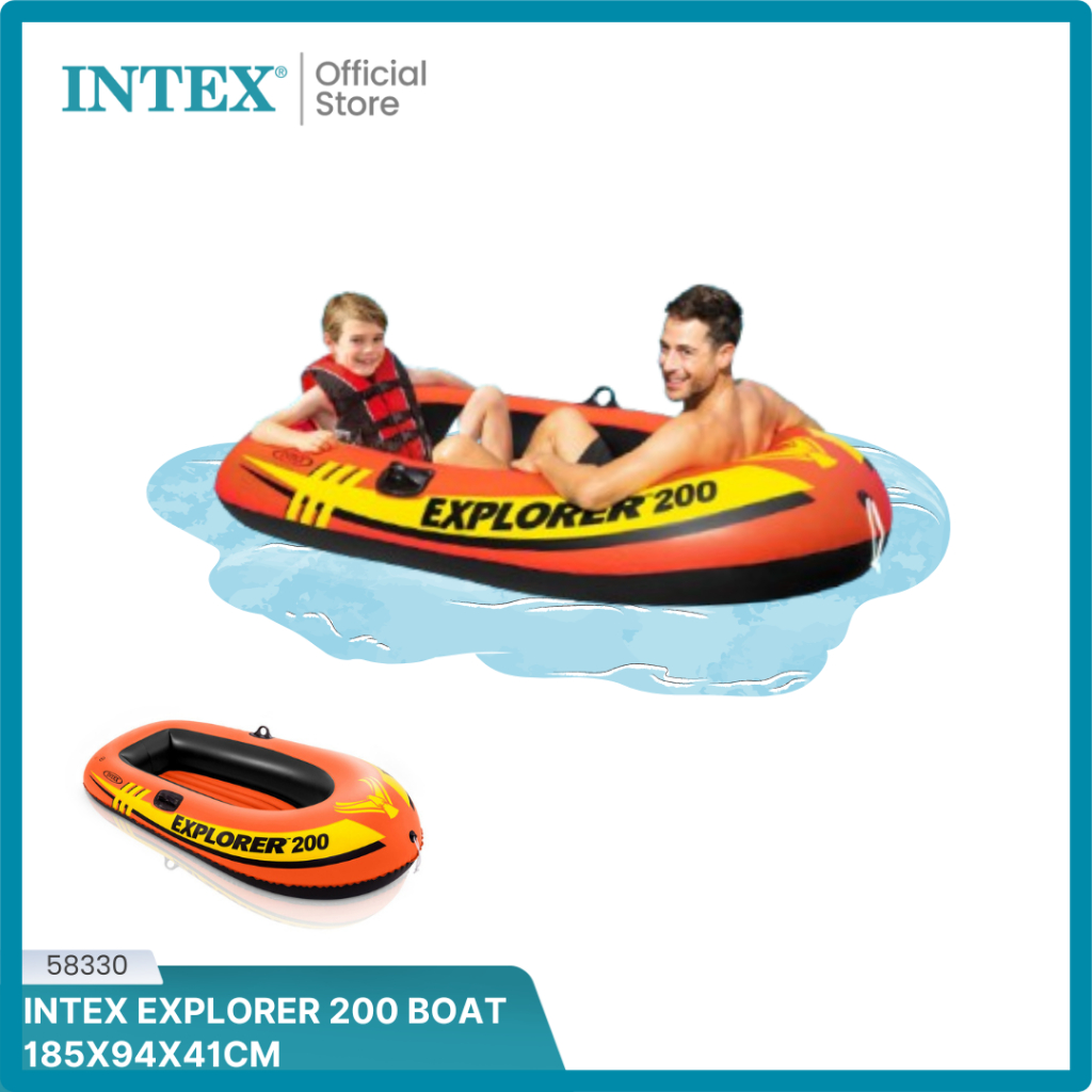 INTEX Perahu Karet Explorer 200 Boat 58330
