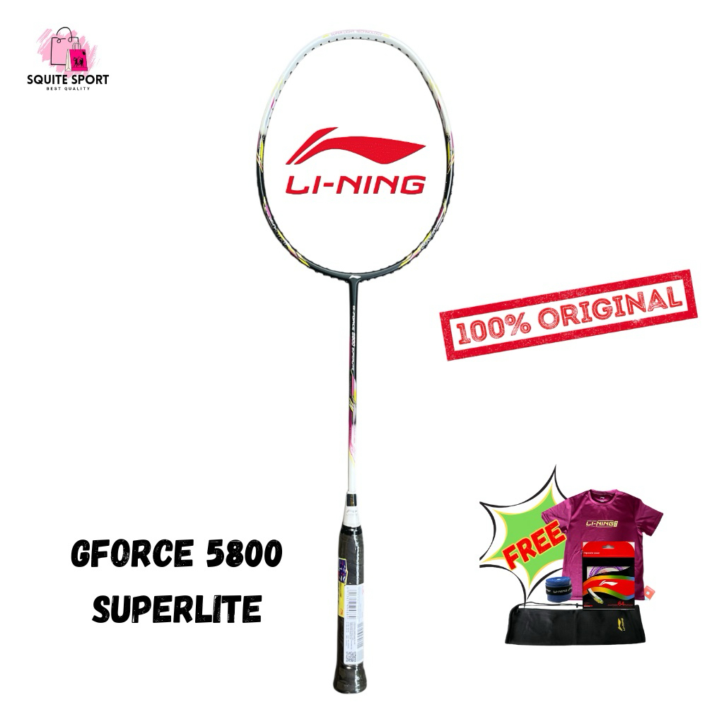 RAKET LINING GFORCE 5800 5900 SUPERLITE ORIGINAL BADMINTON