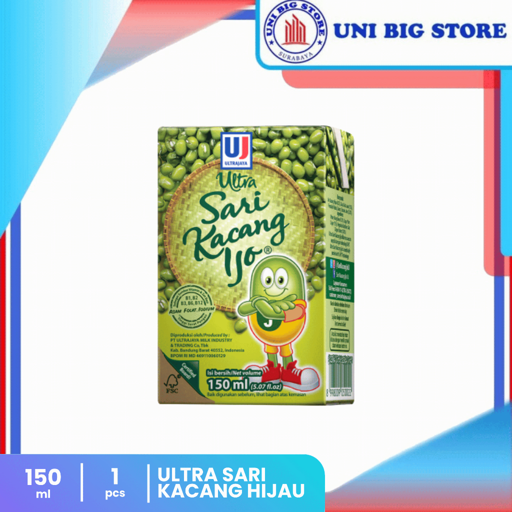 

Ultra Sari Kacang Ijo Kids Drink Kacang Hijau 150 ml
