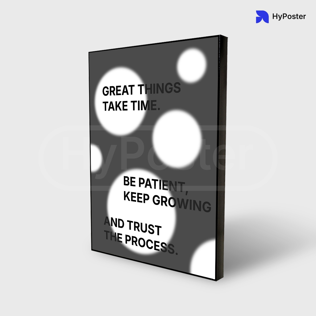 Hyposter | Dekorasi dinding Poster Frame Typography Design