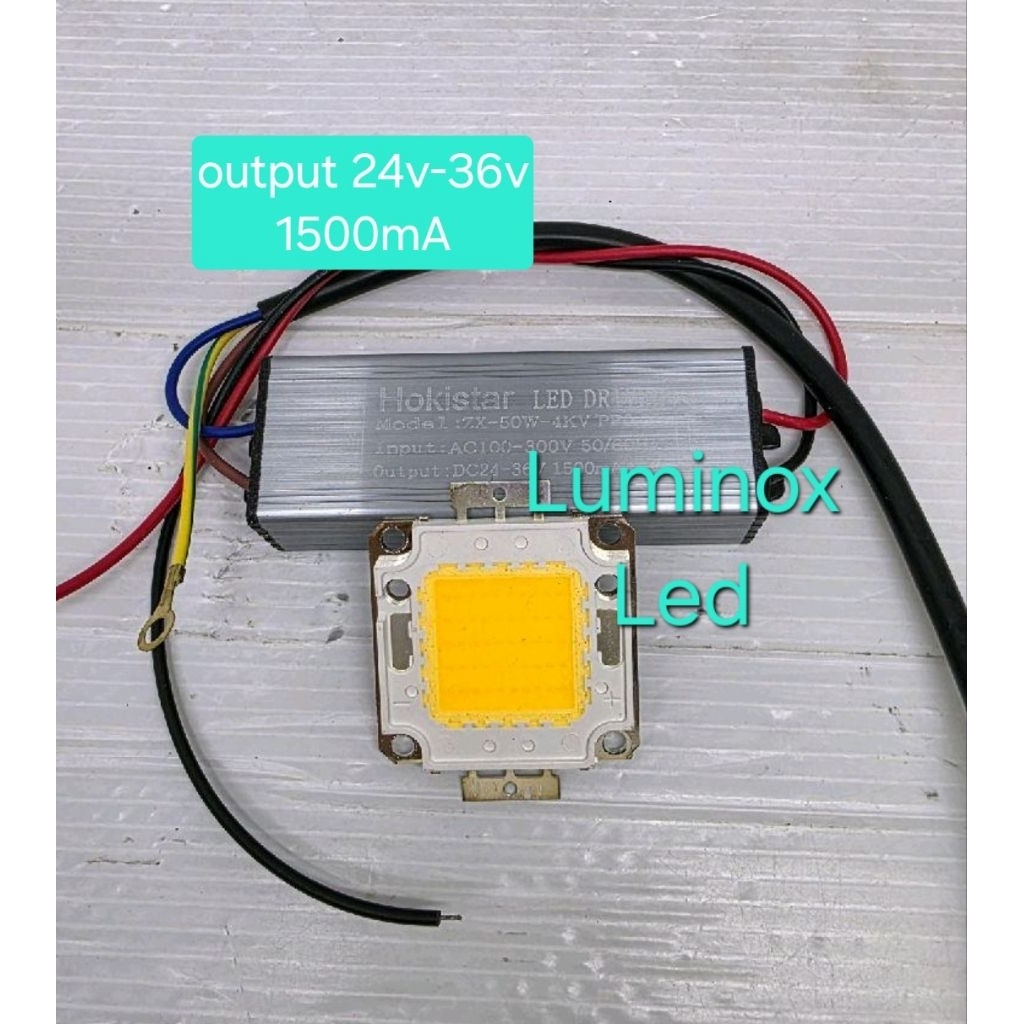 driver led pju cob 50 watt 50w /  trafo led dan mata cob 50watt 50 w