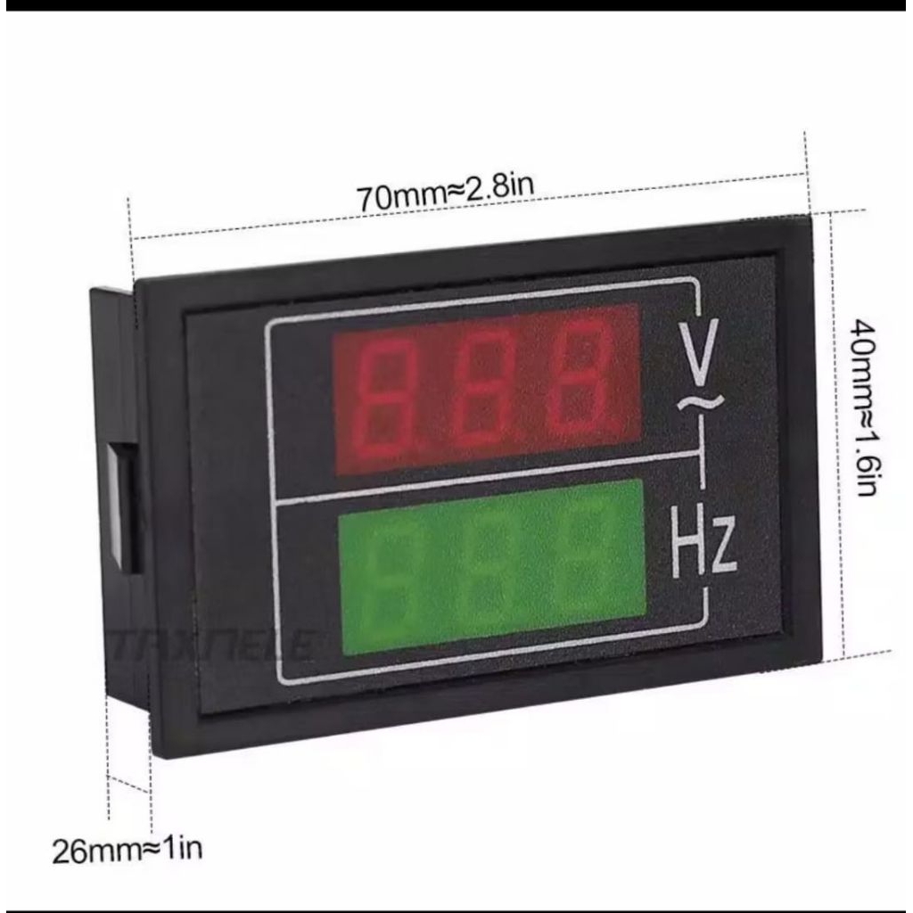Volt meter Volt meter Hz hertz digital ac 100v-300v 10hz - 100hz frekuensi Hz genset ups diesel list
