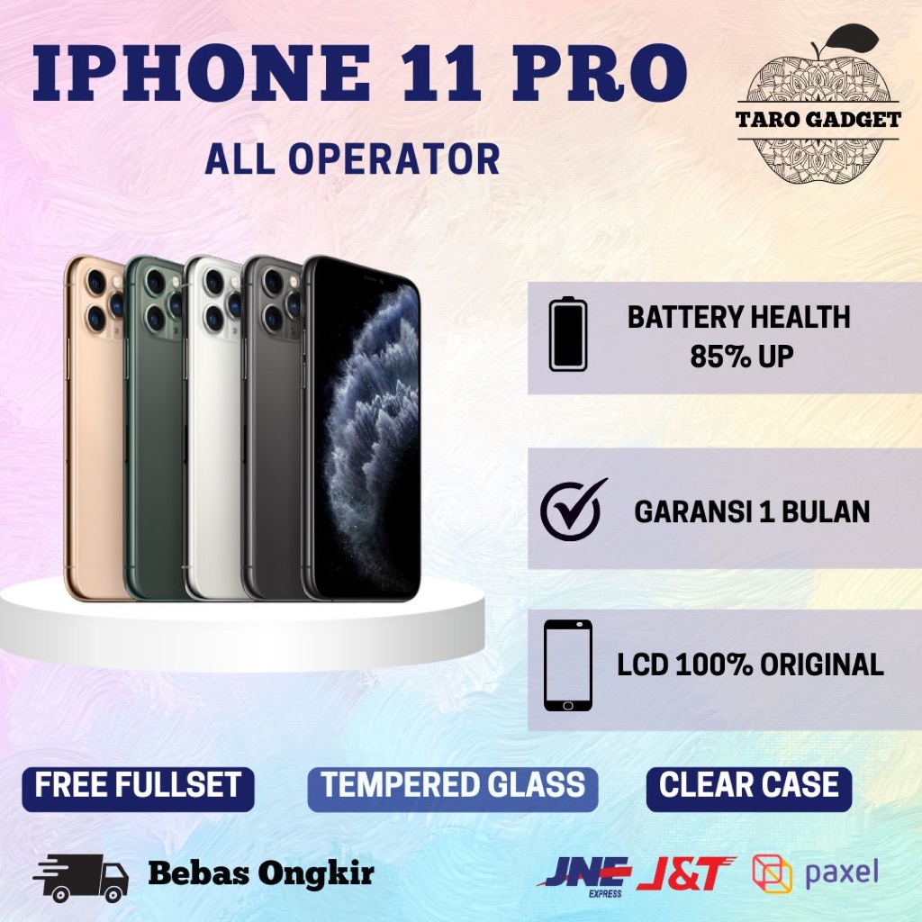IPhone 11 Pro Inter 256GB All Operator / Wifi Only / Bea Cukai Like New Second Bekas Bonus Tempered 