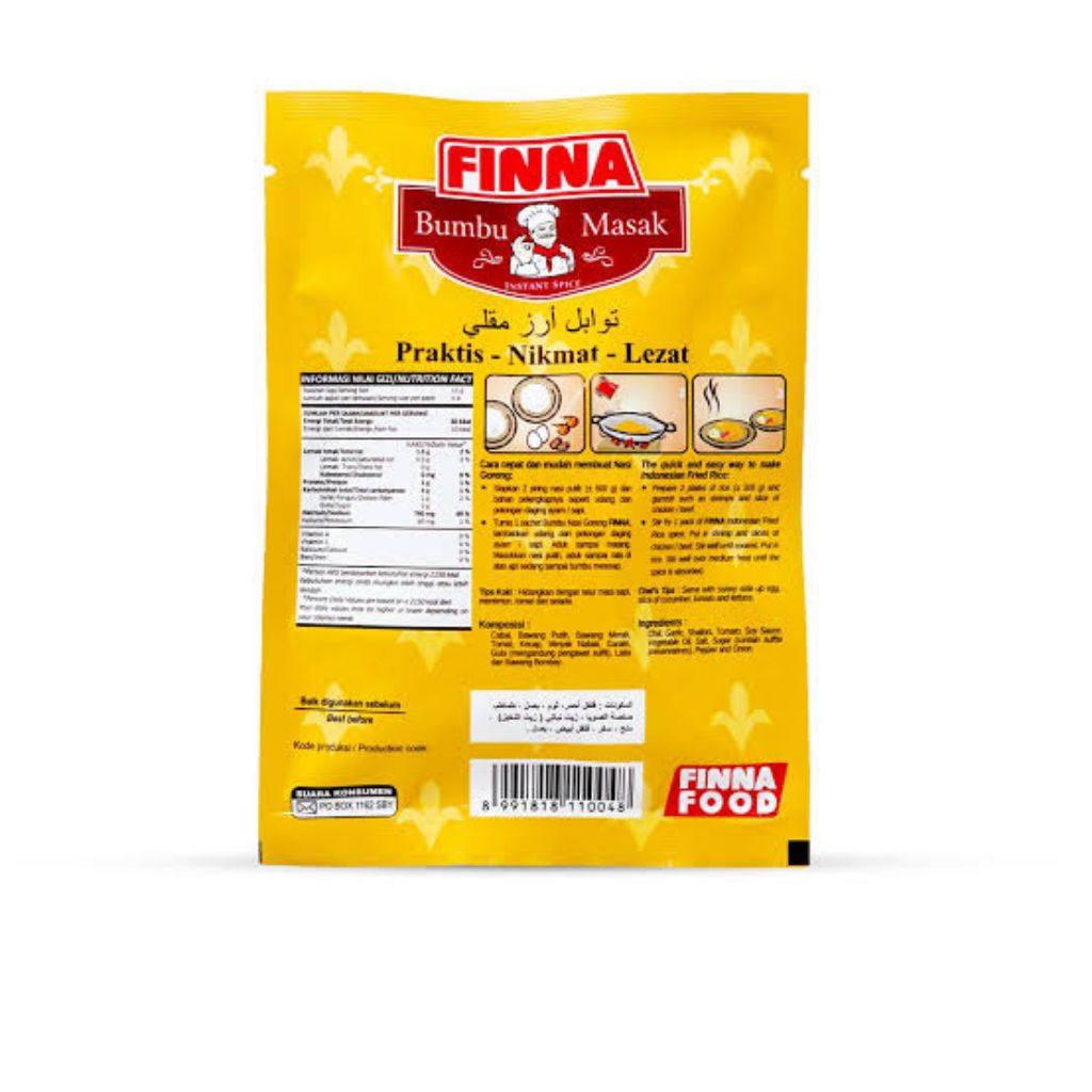 

Bumbu Nasgor Instant Finna Bumbu Masak Nasi Goreng 40 Gr