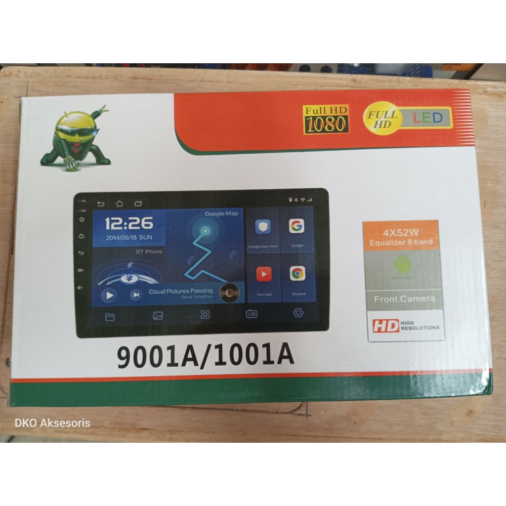 Head unit android Mobil 9 inchi 4/32 GB