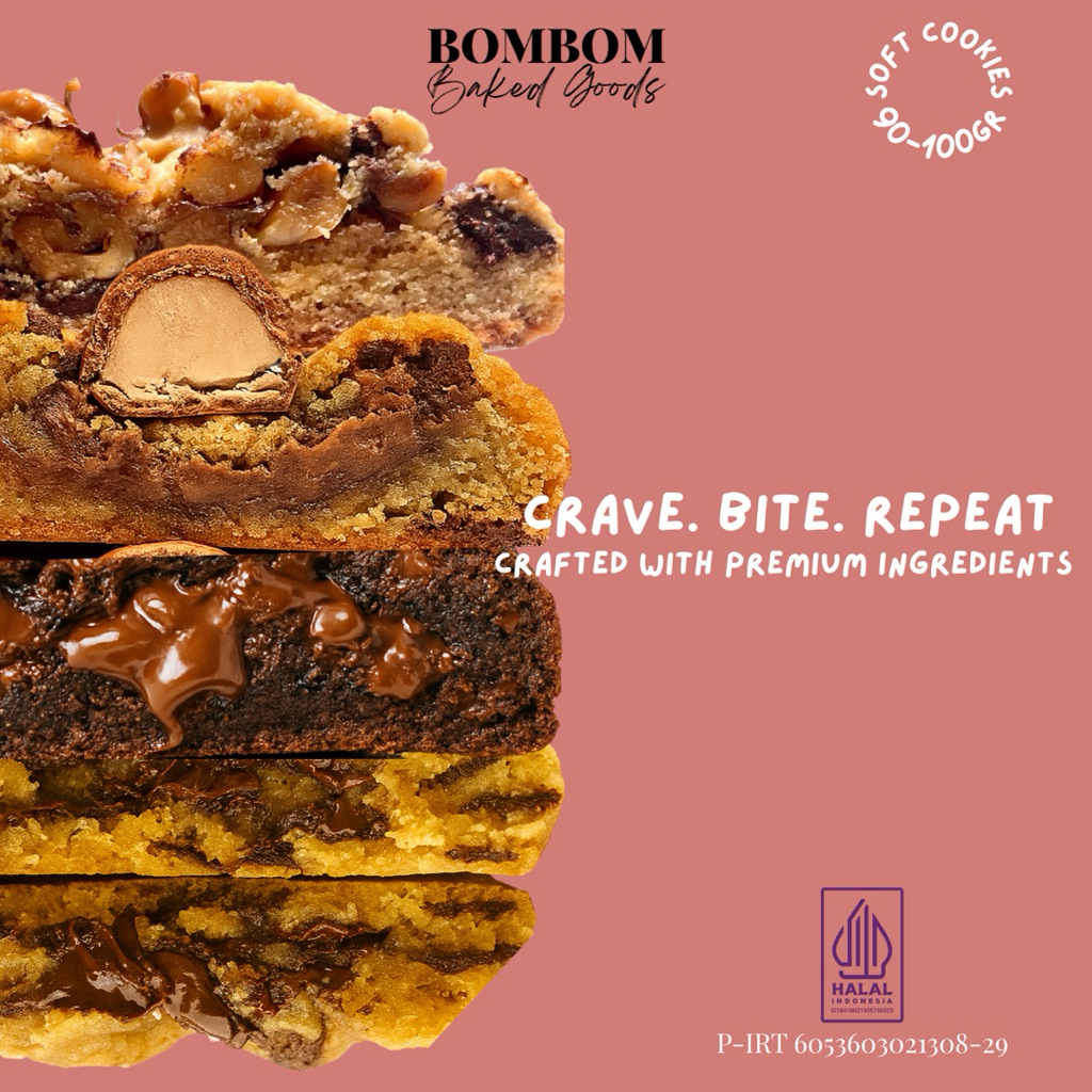 

bombombakedgoods | Soft Cookies | Chewy Cookies | Premium Ingredients