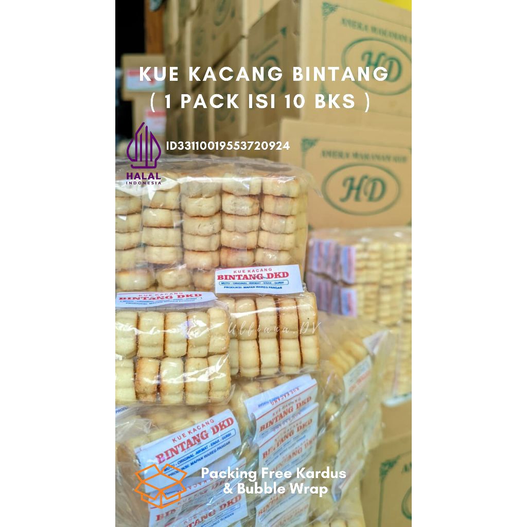 

KUE KACANG BINTANG ( ISI 10 BKS )