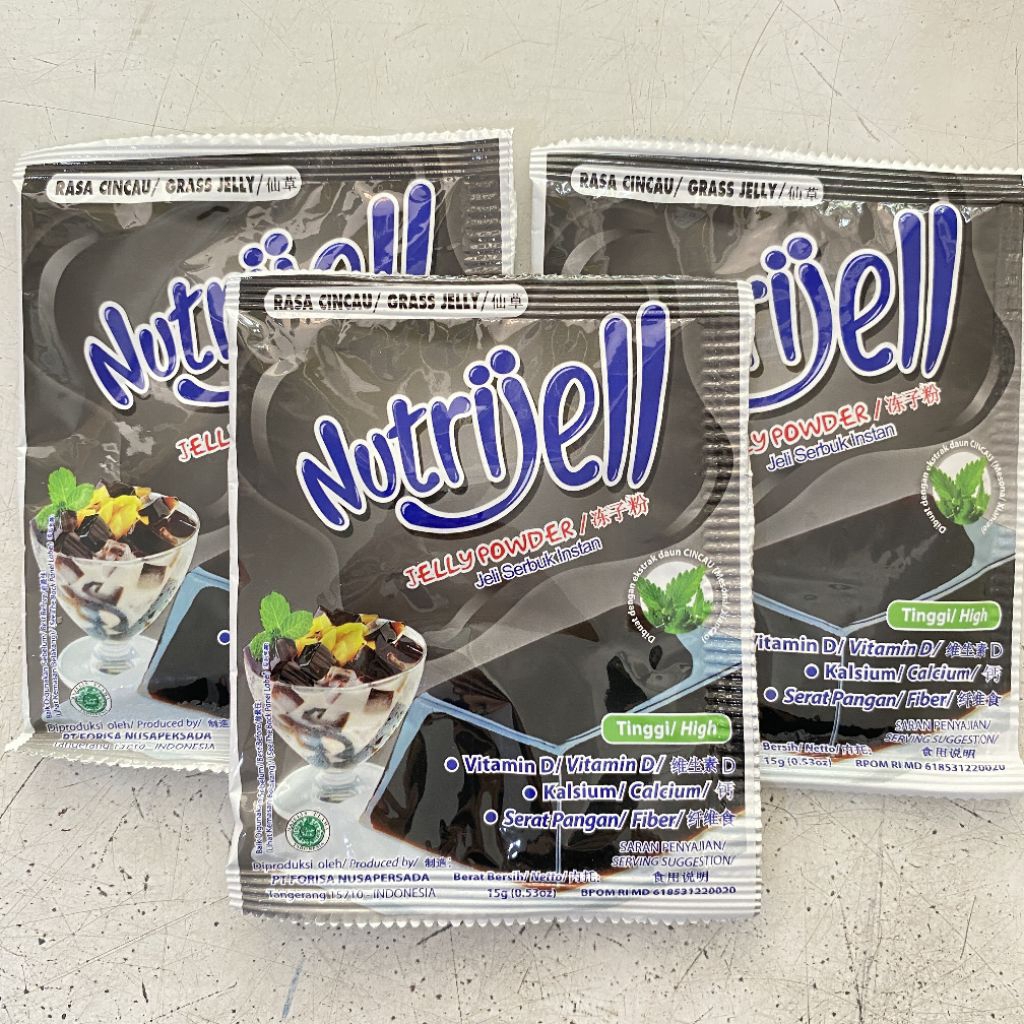 

Nutrijell JELLY rasa CINCAU 15 gram | nutrijell cincau | jelly rasa cincau