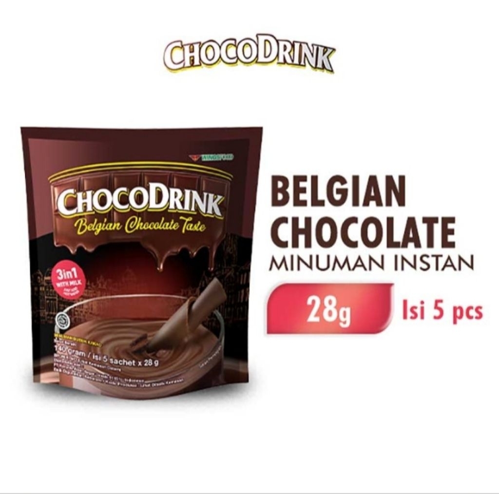 

CHOCODRINK Minuman Instan Belgian Chocolate 5 x 28 g