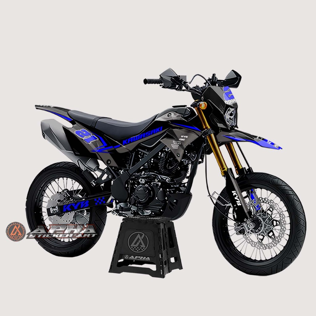 DECAL STICKER MOTOR KAWASAKI KLX D-TRACKER BF DESAIN 08