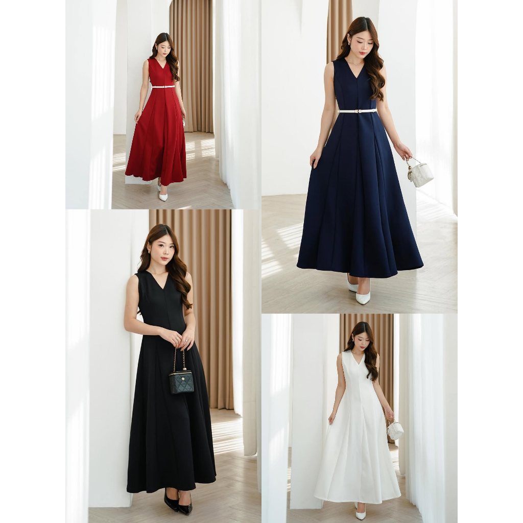 Long Dress Kondangan Scuba