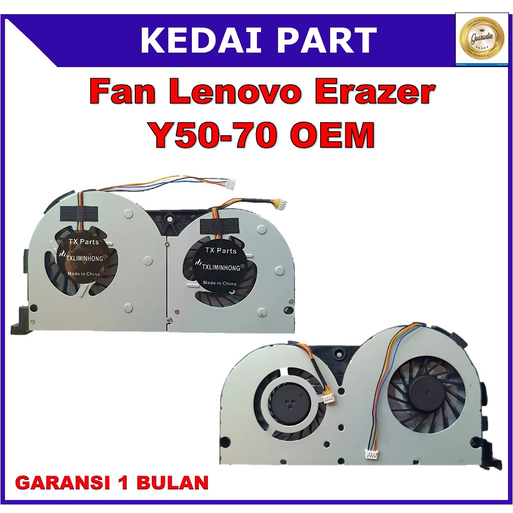 Kipas Fan Lenovo Erazer Y50-70 Y50 Y50-30 Y50-50 Y50-70A Y50-70AF Y50-70AM Y50-70AS Y50-80 Y50P-80 Y
