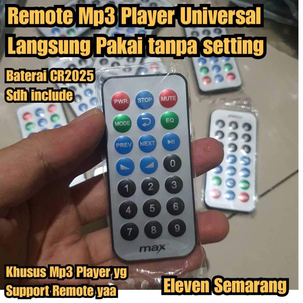 Remote kit mp3 player Module + baterai remot musik player Remote mp3 remote kecil Universal