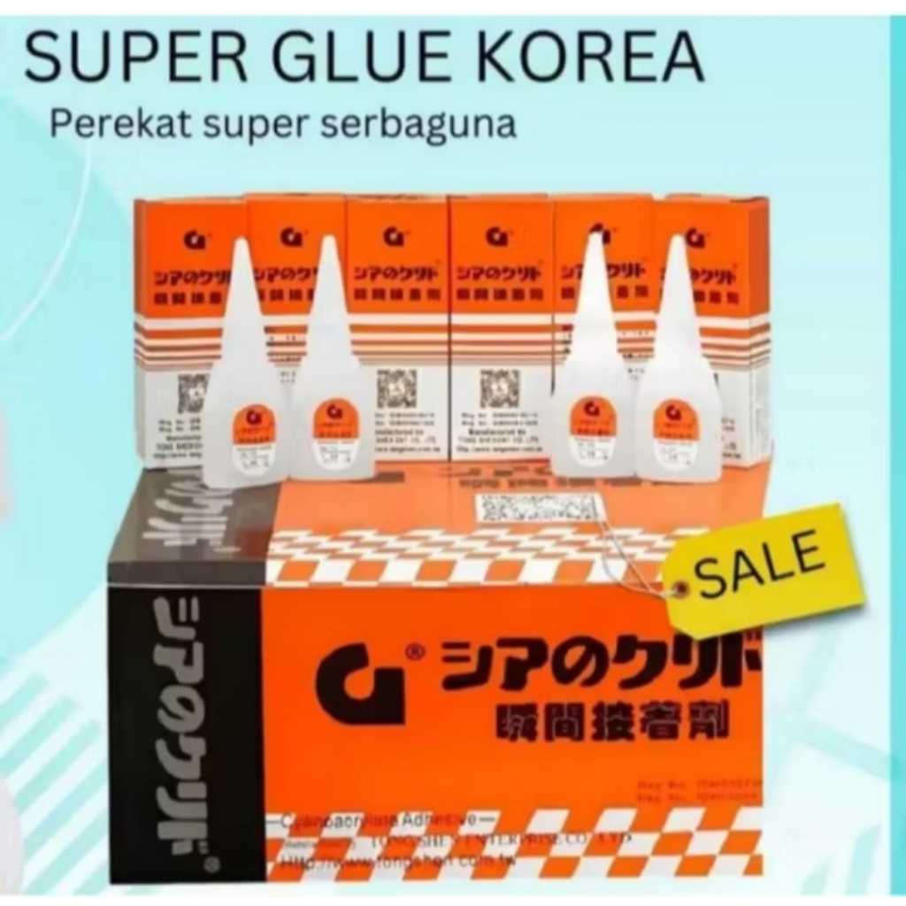 

Lem Setan / Lem Korea Lem G/ Lem Power Glue Korea Super Rekat/Nempel ISI Kemasan 1Pcs