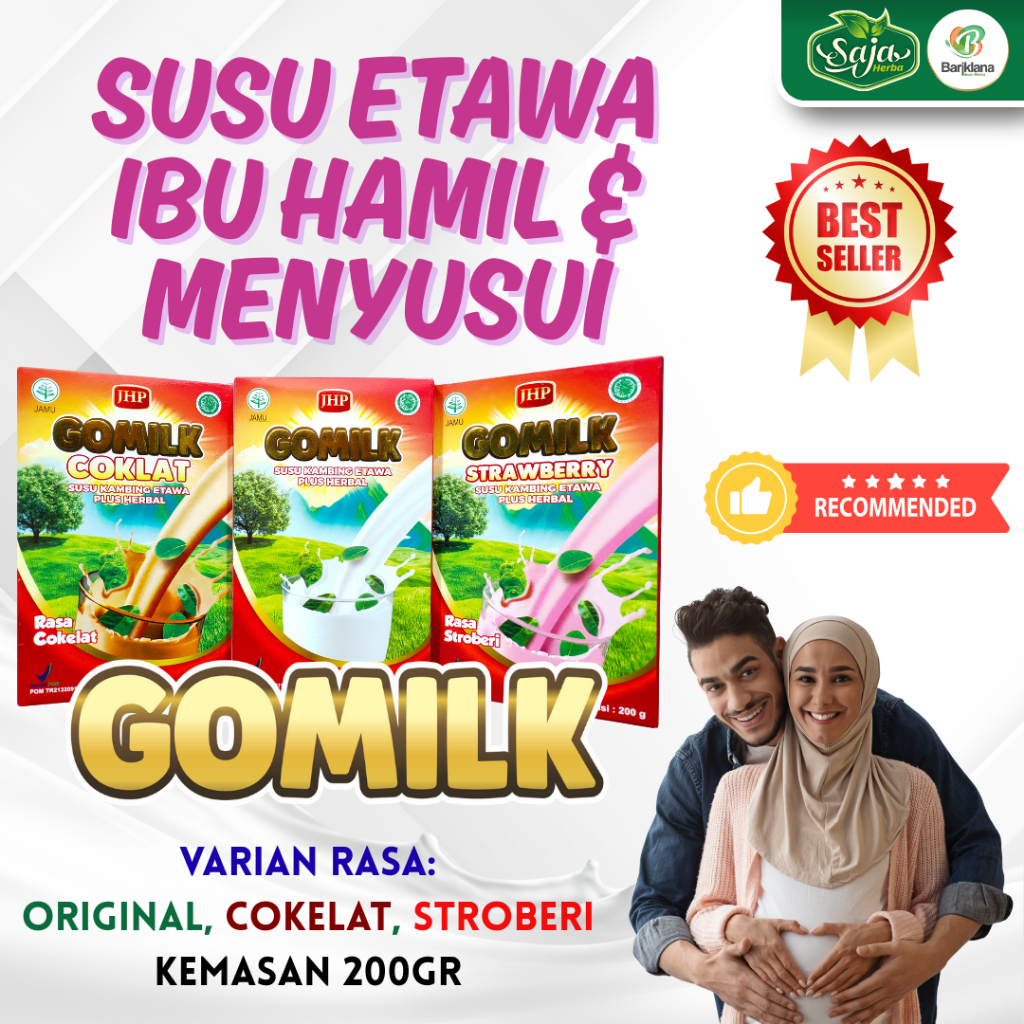 

GOMILK SUSU KAMBING ETAWA PLUS DAUN KELOR UNTUK IBU HAMIL & MENYUSUI 200GR