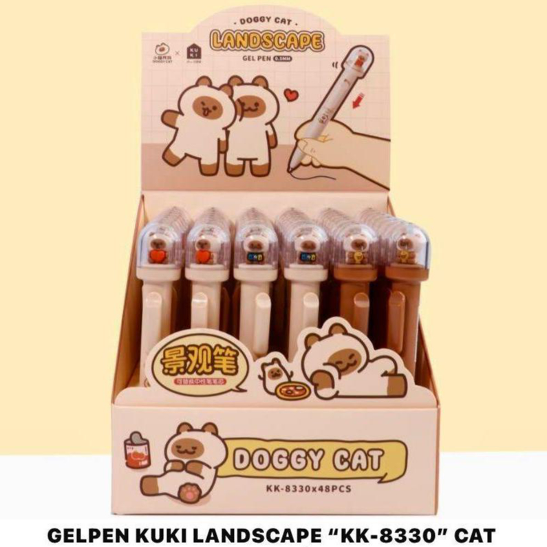 

[ PCS ] Gel Kuki Landscape Doggy Cat / Gel Kuki Cat Fancy (KK-8330)