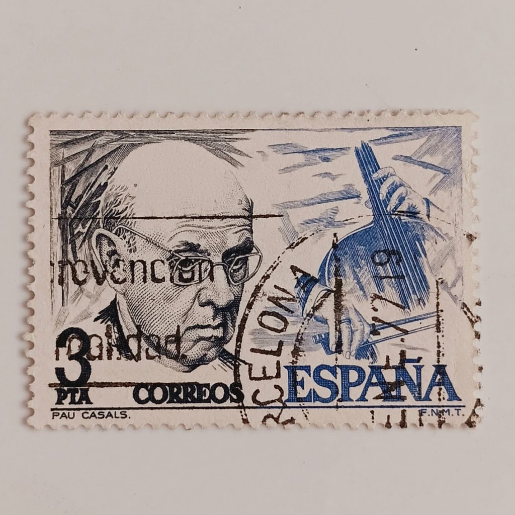 

(AD) Perangko Spanyol 1976 Musicians - Pablo Casals 3 peseta Used
