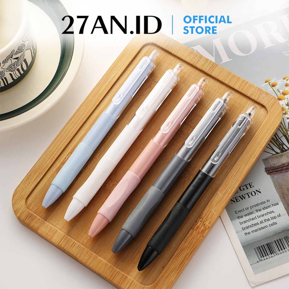 

Pulpen Netral H1039 Set 5 Pcs Pena 0.55mm Alat Tulis Sekolah Dan Kantor Gel Retractable Cepat Kering