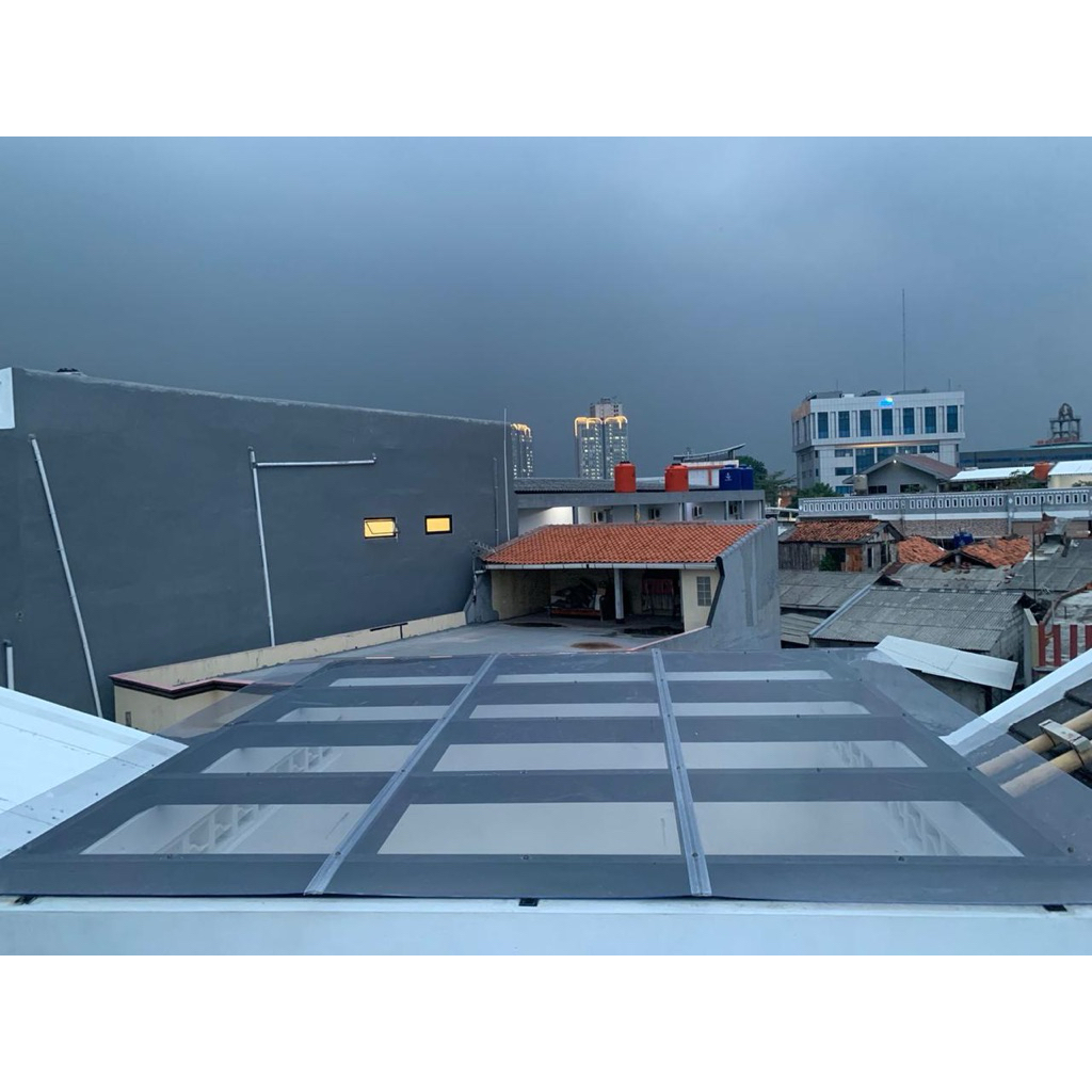 kanopi kaca tempered 8mm