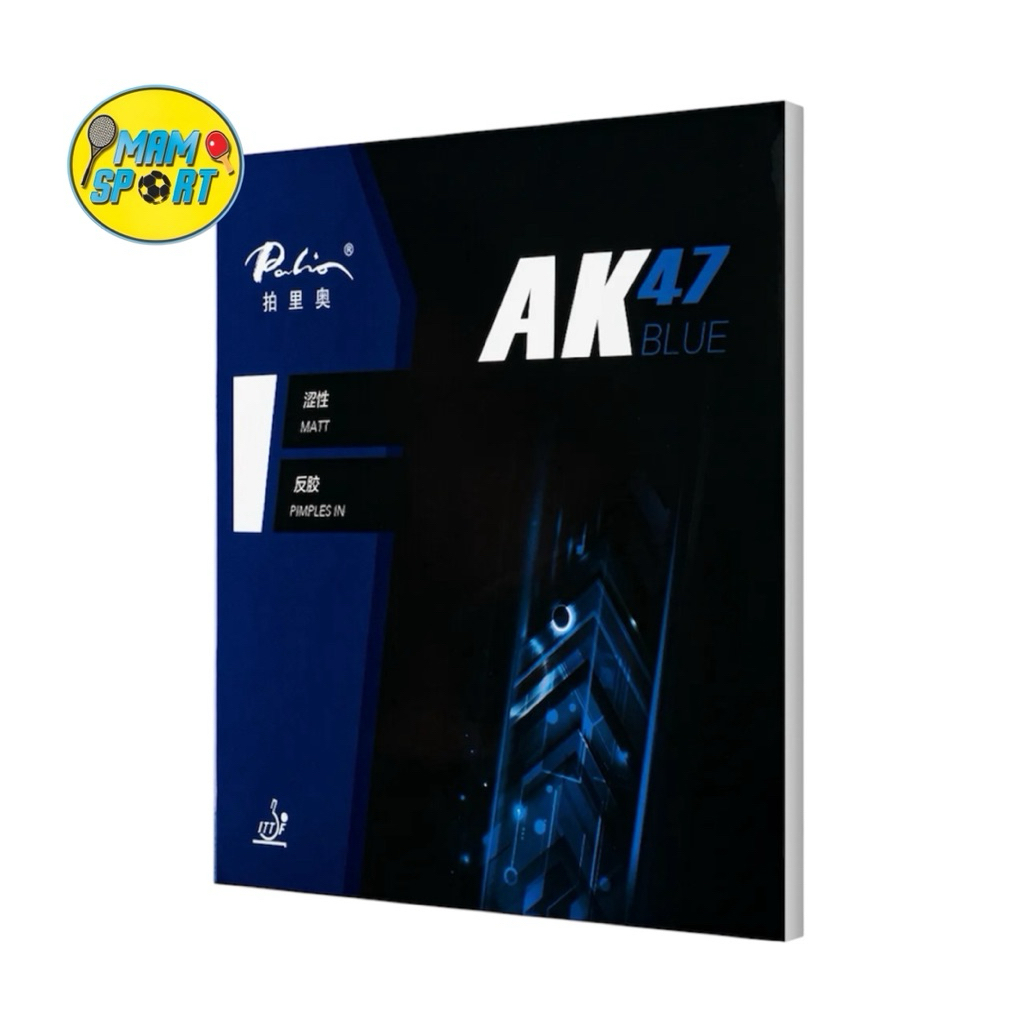 Karet Bet Pingpong Tenis Meja PALIO AK47 Blue Sponge Original