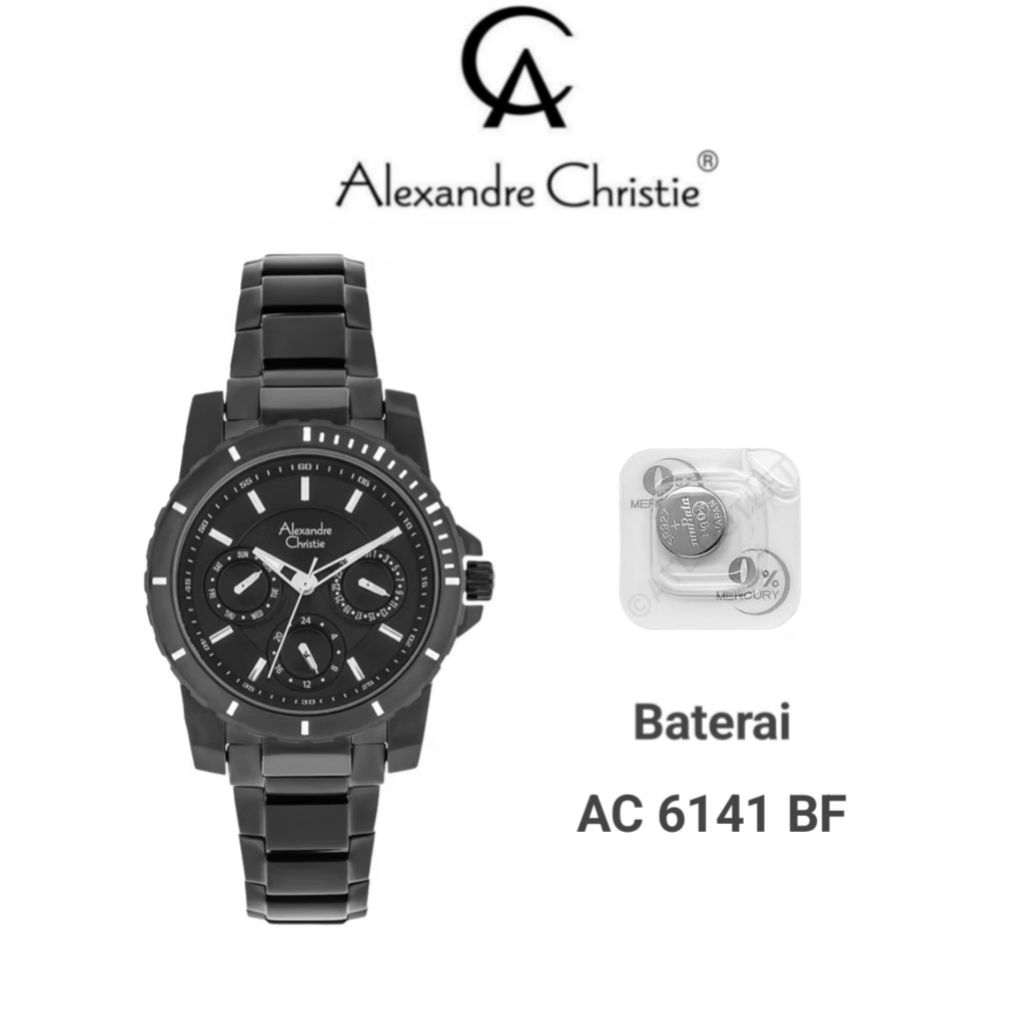 Baterai Original untuk Jam Tangan Alexandre Christie  AC 6141 BF /AC 6141 MC