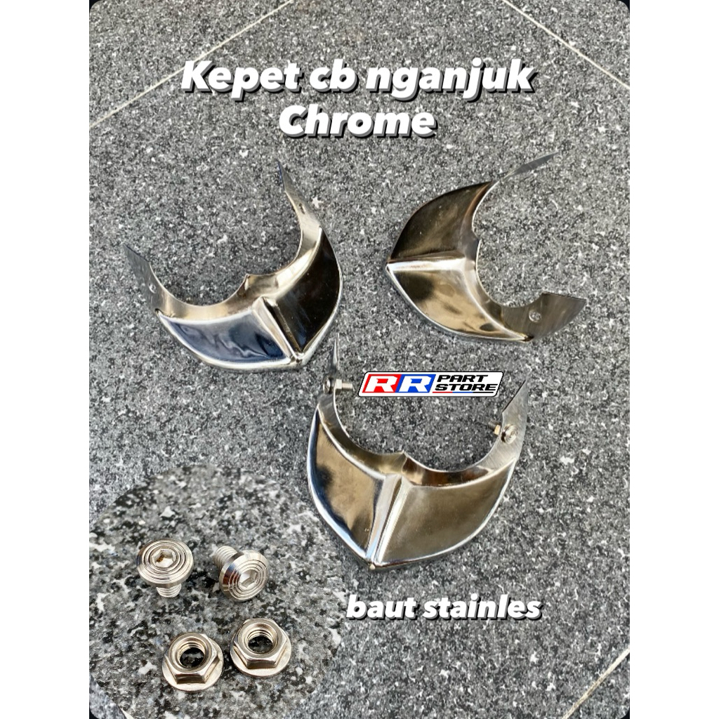 kepet Cb 100 125 nganjukan chrome set baut stainles