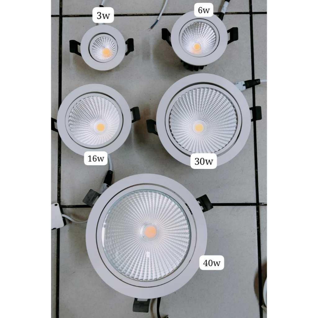 LAMPU DOWNLIGHT PLAFON LED 3W 6W SPOTLIGHT KIM LAMPU LED SOROT SPOTLIGHT