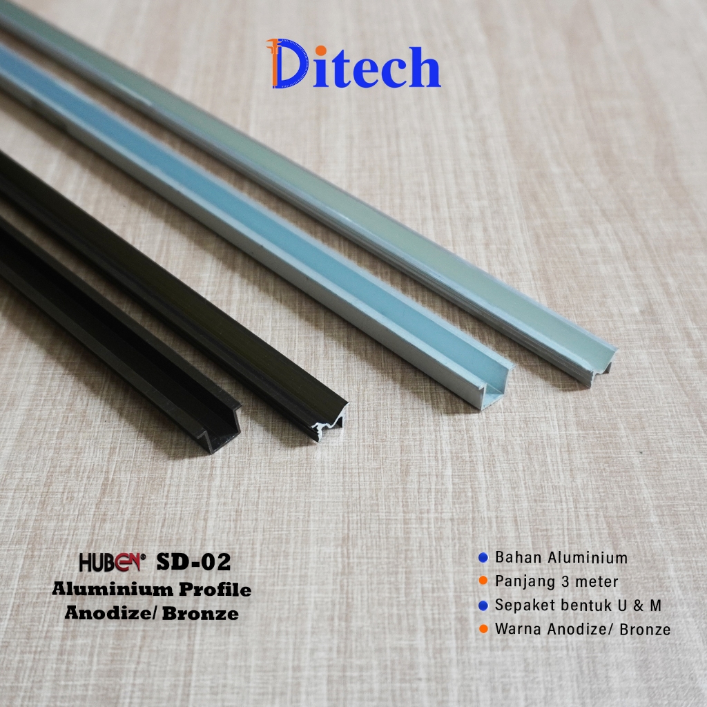 ☑️Profil Aluminium Huben SD-02/Profil Handle Aluminium