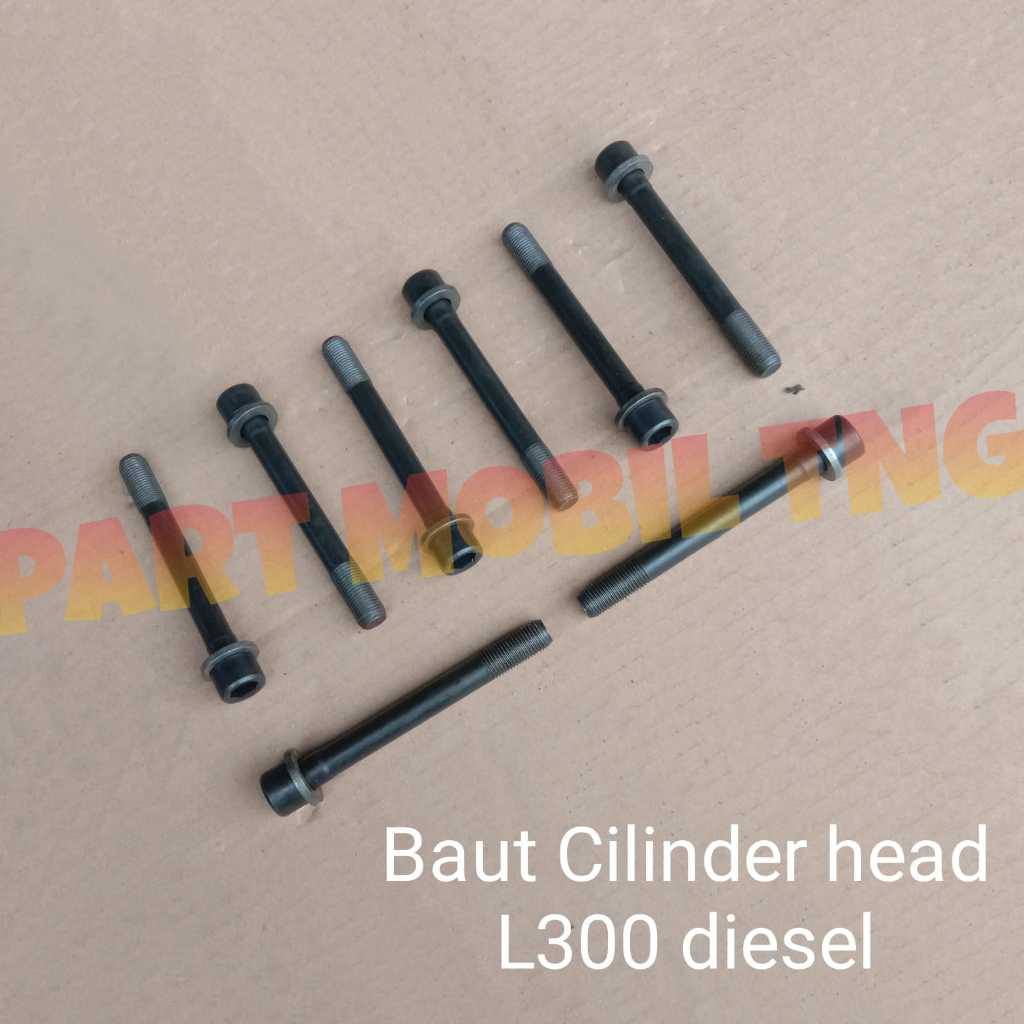 baut bold cylinder silinder head het deksel Mitsubishi L300 kuda diesel lelangan