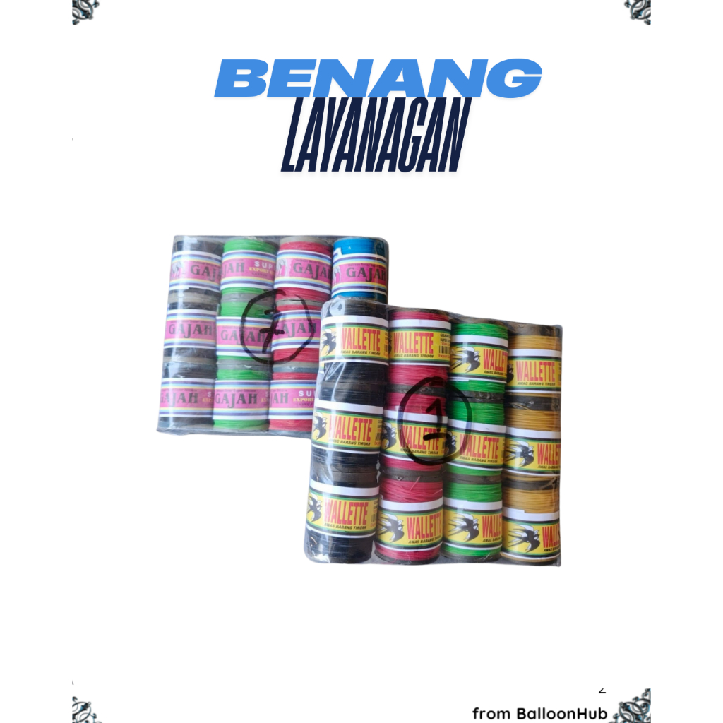 Gelasan unyil DT CK senar layangan kecil benang senar layangan gelasan COBRA VIKING premium