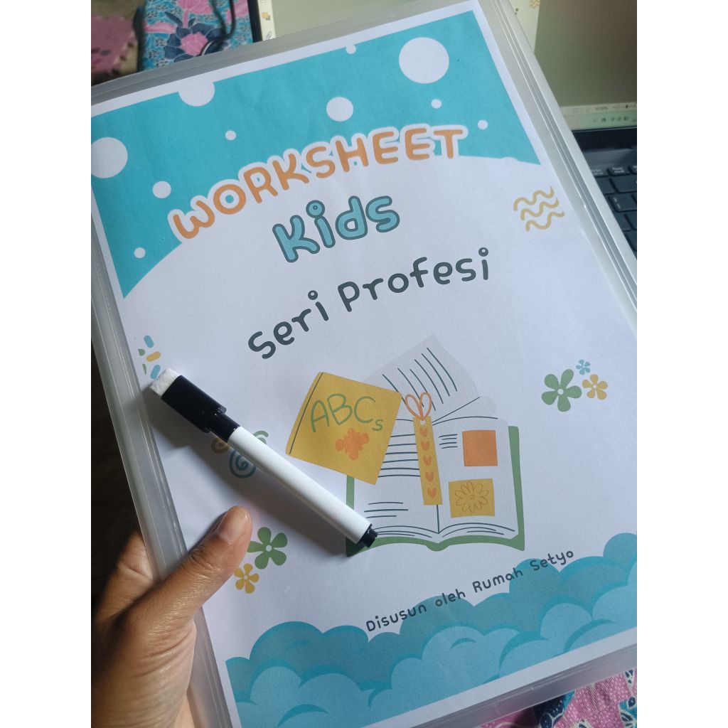 

Worksheet/lembar kerja anak TK paud free wipe clean spidol
