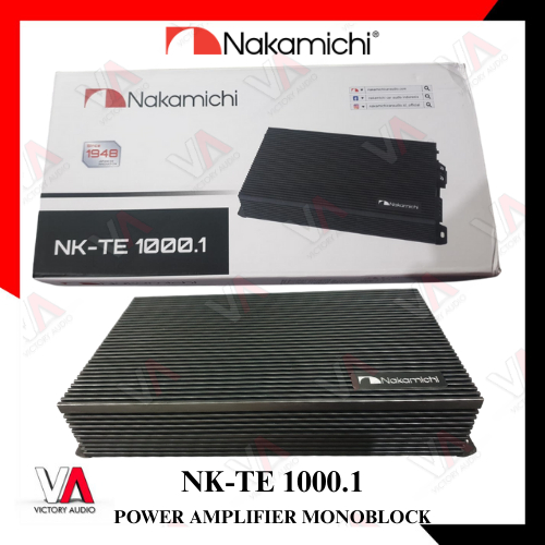 Power Amplifier Monoblock NAKAMICHI NK-TE 1000.1 Ampli Subwoofer 1000 Watt