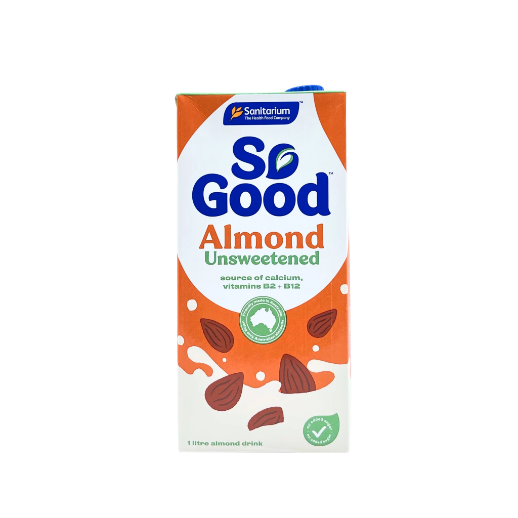 

So Good almond milk unsweetened 1L