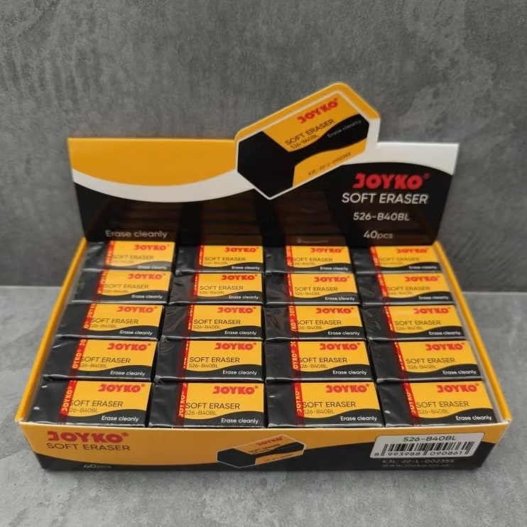 

[40 pcs] Penghapus / Stip Joyko Putih Hitam Kecil