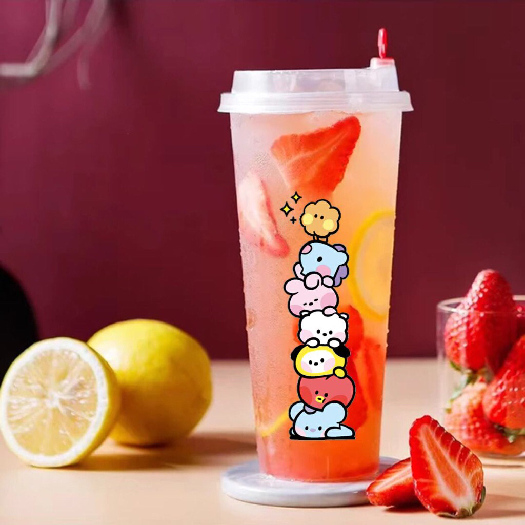Reusable Cup Injection BT21 Minini - Free Photocard