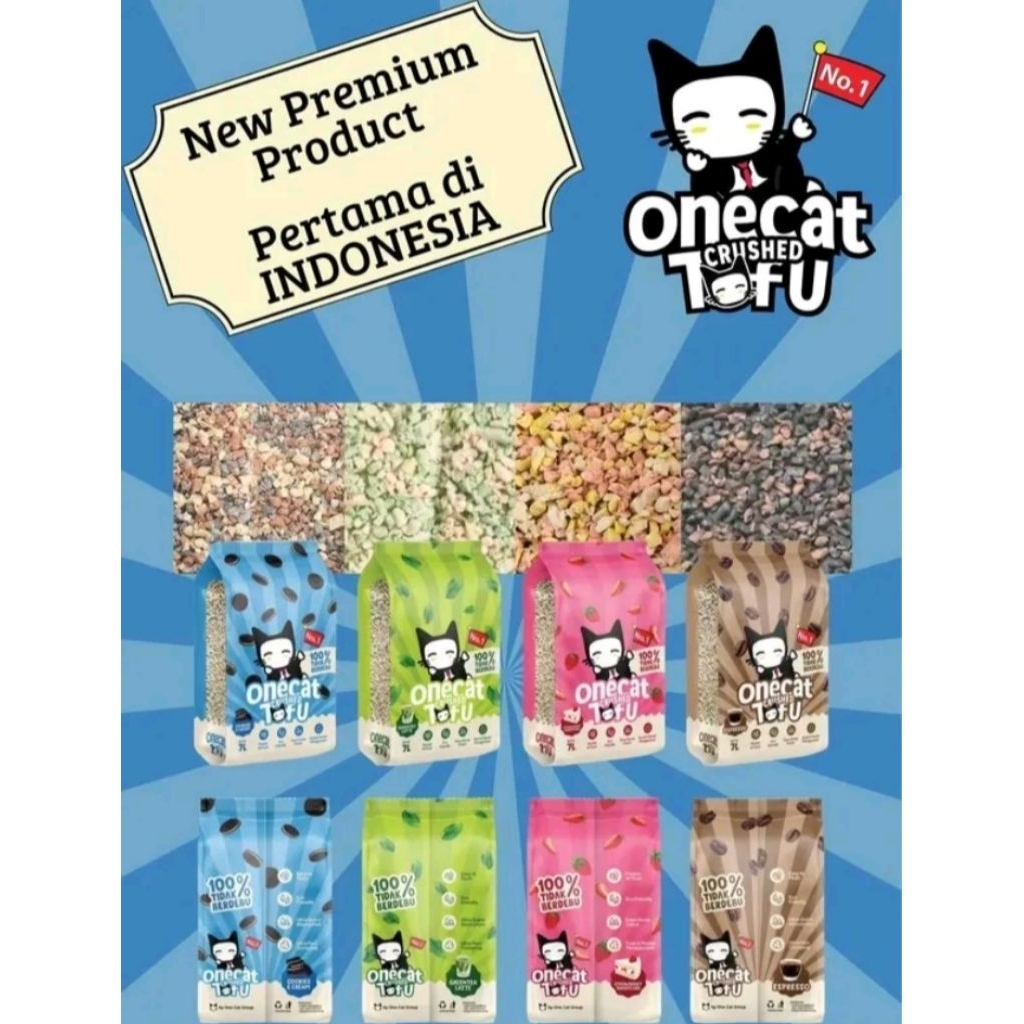 PREMIUM CRUSHED TOFU - ONE CAT LITTER