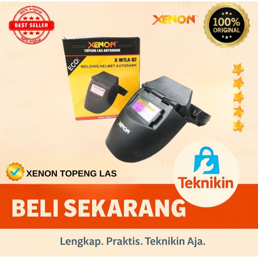 XENON Topeng Las Otomatis Full Face kacamata las Kedok las Automatis Xenon Topeng Otomatis Gelap