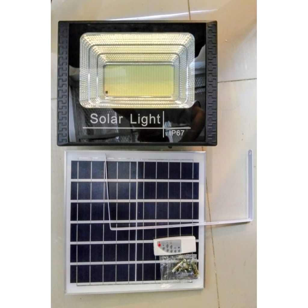 Lampu Sorot LED Outdoor Solar 200 Watt 2 in 1 Lampu Sorot Solar Panel 100 200 Watt