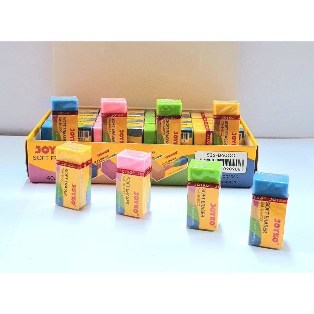 

Penghapus Warna Warni / Penghapus Berwarna/ Stip warna / Stip Pensil Joyko Kecil Warna Warni 526-B40CO