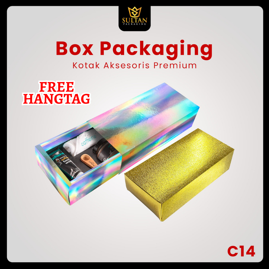 

Packaging Souvenir - Kotak Aksesoris Hologram - Box Hadiah Mewah - C14