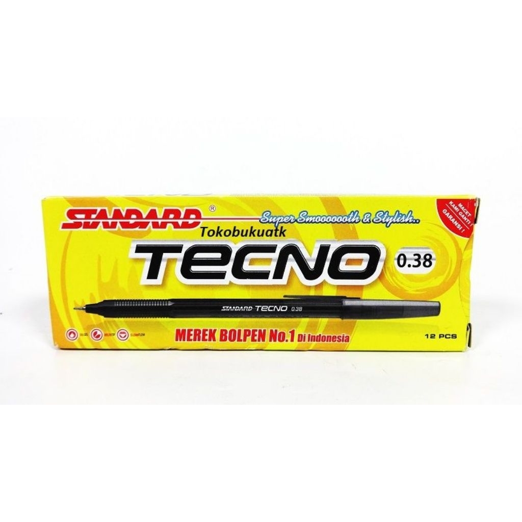 

pulpen standar tekno 0.38 isi 12pcs