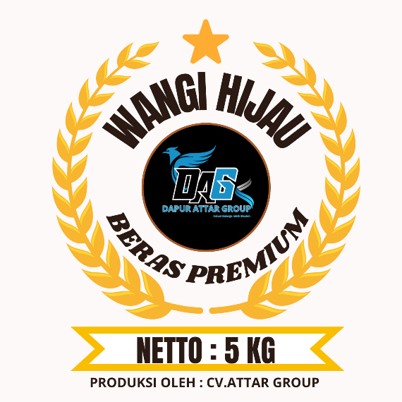 

Beras Premium Wangi Hijau 5 Kg kualitas Setara Beras Sumo hijau