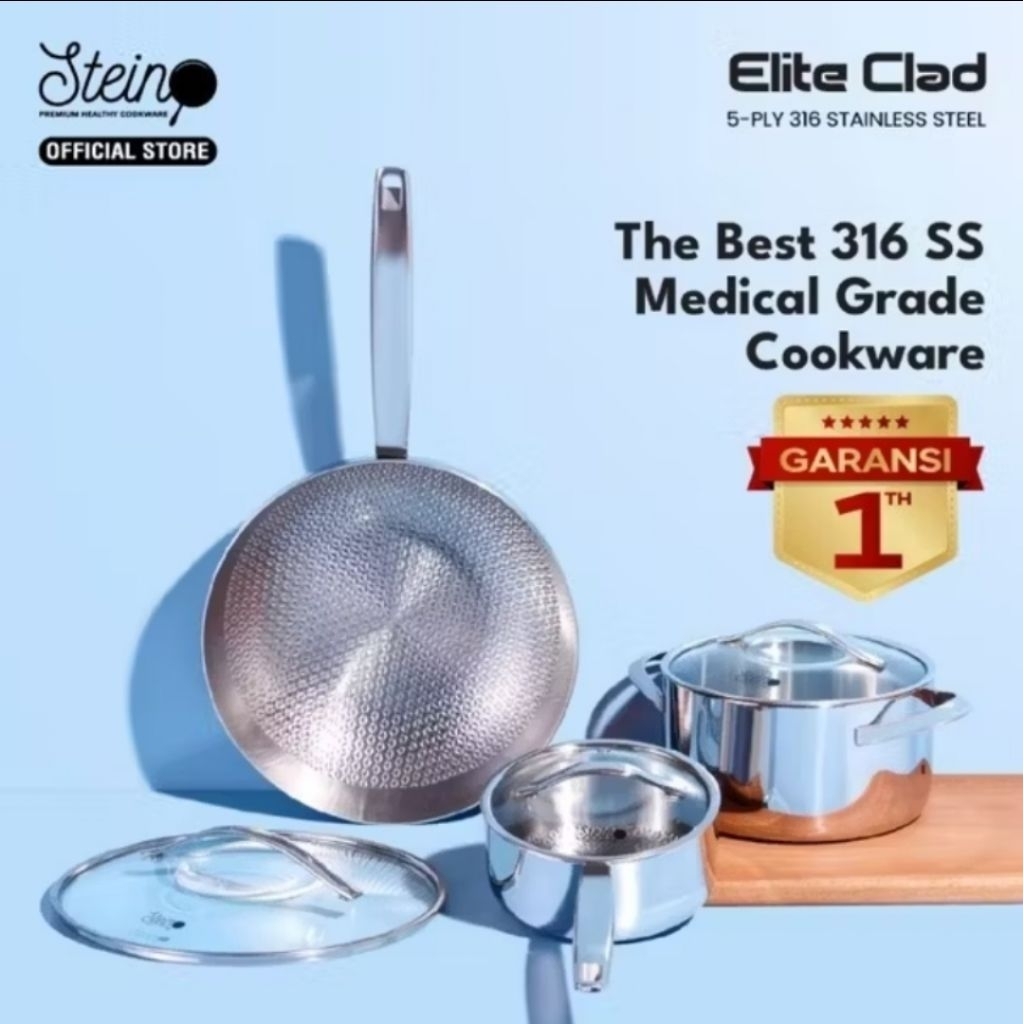 Stein Elite Clad 3pcs Full Stainless Steel